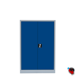 Stahl-Aktenschrank - Stahlschrank - 92 x 42 x 120 cm - blaue Türen - Lieferzeit ca. 2-3 Wochen !